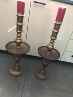 Te koop 2 messing kerkkandelaars, Ophalen, Overige materialen