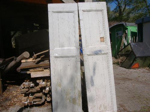 antieke deuren, bedstee of kast- 2 x 2  stuks,  zie omschrij, Doe-het-zelf en Verbouw, Deuren en Horren, Gebruikt, Overige typen