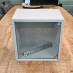 IKEA EKET kast met glasdeur + montagerail – wit, Huis en Inrichting, Minder dan 50 cm, Ophalen of Verzenden, Zo goed als nieuw