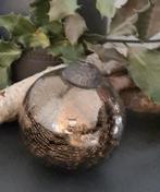 Antieke kerstbal - Ø10 cm - Glas - Koper, Ophalen of Verzenden, Gebruikt