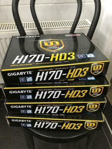 Gigabyte H170-HD3  Moederborden, 4 stuks nieuw ongebruikt! beschikbaar voor biedingen