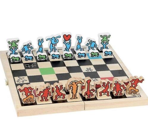 Bijzonder Keith Haring schaakbord (Nieuw!), Hobby en Vrije tijd, Denksport en Puzzels, Nieuw, Schaken, Minder dan 500 stukjes