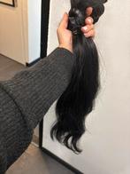 Haarextensions bundel haar weave echt haar zwar 200 gram, Ophalen of Verzenden, Zo goed als nieuw, Pruik of Haarverlenging