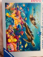 Leuke oceaan puzzel met visjes en schildpadden!, Hobby en Vrije tijd, Ophalen of Verzenden, 500 t/m 1500 stukjes, Nieuw, Legpuzzel