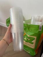 550 mooie stevige en grote plastic bekers 0,4 l, Ophalen, Overige materialen, Overige typen, Nieuw