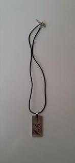Ketting met hangertje van edelstaal, Ophalen of Verzenden, Zo goed als nieuw, Zilver, Overige materialen