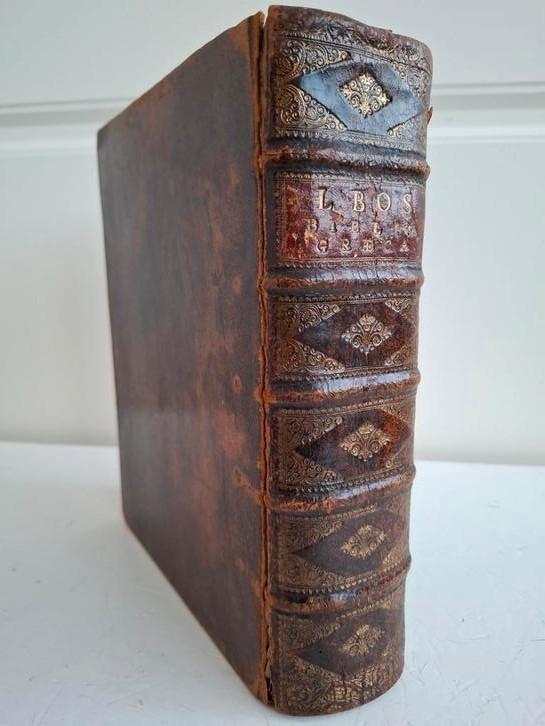 Bijbel Grieks Vetus Testamentum 1709 Franeker Lambertus Bos, Antiek en Kunst, Antiek | Boeken en Bijbels, Ophalen of Verzenden