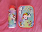 Lunchset Campus (pop-up drinkfles en lunchbox) - Unicorn, Ophalen of Verzenden, Zo goed als nieuw