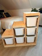 TROFAST ikea kast incl 6 witte bakken, Ophalen, 5 laden of meer, 50 tot 100 cm, Zo goed als nieuw