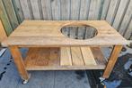 Kamado eikenhouten meubel, Tuin en Terras, Buitenkeukens, Ophalen, Gebruikt, Houtskool, Bastard