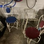 Gietijzeren stoelen , tafeltjes , paraplustaander, Antiek en Kunst, Ophalen