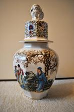 Oude Vaas Dekselpot Chinees Foo Dog Chipje 38 cm OPHALEN, Ophalen