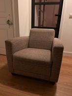 Gratis af te halen 2 fauteuils, zandkleur gemêleerd, Ophalen, Gebruikt, Landelijk/modern., 75 tot 100 cm