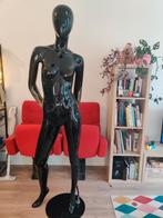 Etalagepop Herman Boodt - zwarte lak met voet, Antiek en Kunst, Kunst | Designobjecten, Ophalen