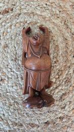 Houten beeldje Buddha, Ophalen of Verzenden