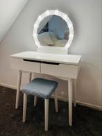Kaptafel met licht, Huis en Inrichting, Tafels | Kaptafels, Ophalen, Gebruikt, Hout, 100 tot 150 cm