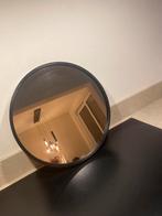 Ronde Zwarte Spiegel, Ophalen, Minder dan 50 cm, Rond, Zo goed als nieuw