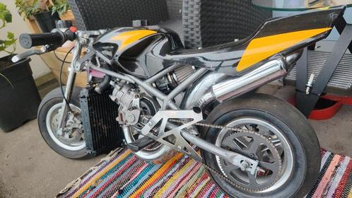 Snelle Duitse wedstrijd mini bike van SQ Racing /Dellorto, Fietsen en Brommers, Minibikes, Midibikes en Pitbikes, Gebruikt, Pitbike