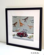Oude Matchbox VW Kever, geschilderd op doek ingelijst, Ophalen of Verzenden