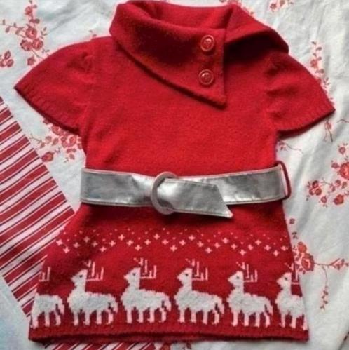 Mooie gebreide jurk maat 104, gratis ruil!, Kinderen en Baby's, Kinderkleding | Maat 104, Zo goed als nieuw, Meisje, Jurk of Rok