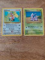 Pokemonkaarten: Farfetch'd & Nidoran, Ophalen of Verzenden, Gebruikt, Losse kaart