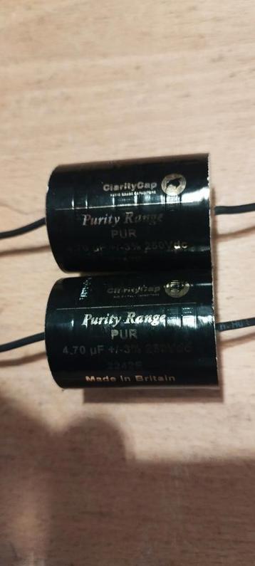 2 ClarityCap PUR MKP Caps 4,70uF-250V beschikbaar voor biedingen