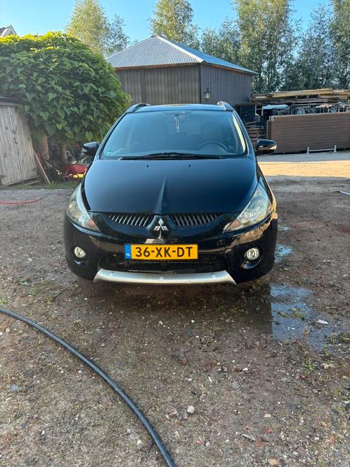 Mitsubishi Grandis 2.4 2007 zwart, Auto's, Mitsubishi, Particulier, Grandis, Airconditioning, Centrale vergrendeling, Climate control
