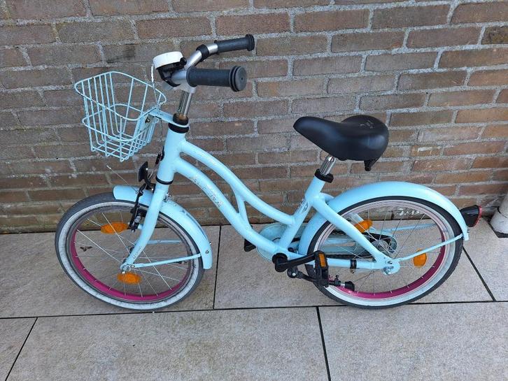 Alpina Ocean meisjesfiets 18 inch – goede staat – mintgroen, Fietsen en Brommers, Fietsen | Meisjes, Gebruikt, 18 inch, Handrem