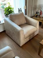 Twee comfortabele zitstoelen, Huis en Inrichting, Fauteuils, Ophalen, Gebruikt, Leer, 75 tot 100 cm