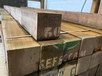 Azobé geschaafde hardhouten palen 8.5x8.5x275cm beschikbaar voor biedingen