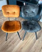 6 eetkamerstoelen - Donkergroen en okerbruin, Ophalen, Overige kleuren