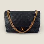 Chanel double flap medium mademoiselle chain, Gebruikt, Schoudertasje, Zwart, Ophalen of Verzenden