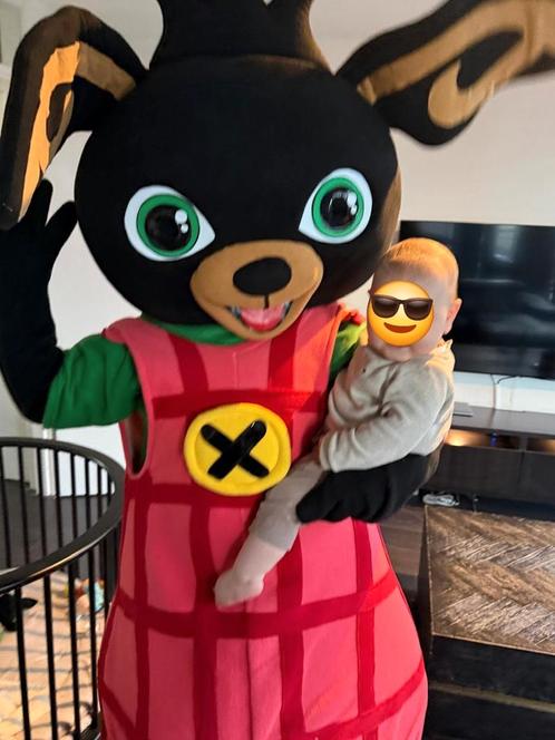 Bing Mascotte te huur, Hobby en Vrije tijd, Feestartikelen | Verhuur, Zo goed als nieuw, Verjaardag, Ophalen of Verzenden