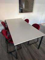 Kantine tafel met stoelen, Huis en Inrichting, Gebruikt, Rechthoekig, 50 tot 100 cm, Ophalen of Verzenden