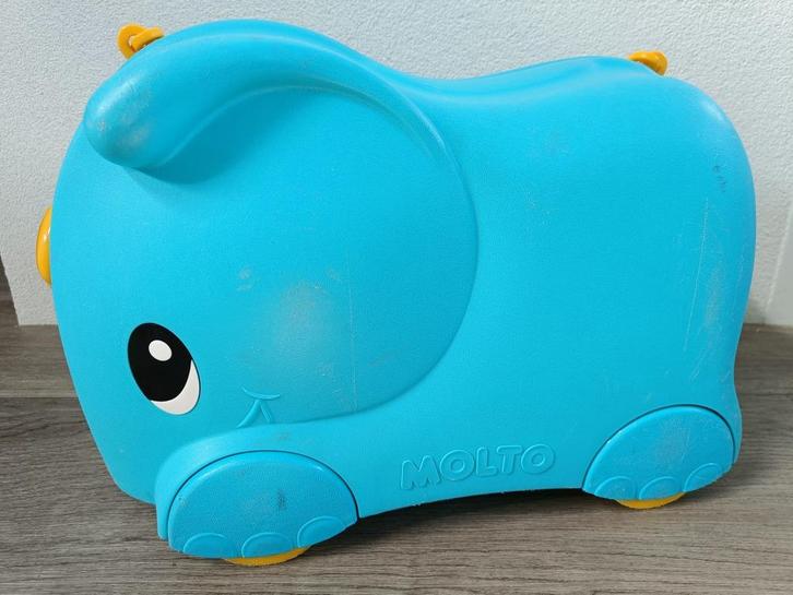 Molto kinderkoffer Olifant, Sieraden, Tassen en Uiterlijk, Koffers, Gebruikt, Hard kunststof, Minder dan 50 cm, Minder dan 35 cm