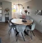 6 Lucca eetkamerstoelen van Kwantum, Ophalen, Gebruikt, Vijf, Zes of meer stoelen, Stof