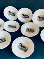 Sarregeumines negen antieke paarden sport borden izgst, Antiek en Kunst, Ophalen of Verzenden