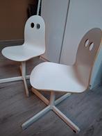 Set van 2 witte kinder bureaustoelen, Kinderen en Baby's, Kinderkamer | Tafels en Stoelen, Ophalen, Gebruikt, Stoel(en)