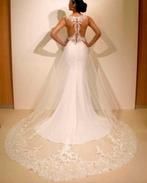 Fraaie trouwjurk Estefana €749 34 36 38 40 42 44, Ophalen, Nieuw, Wit, Trouwjurk