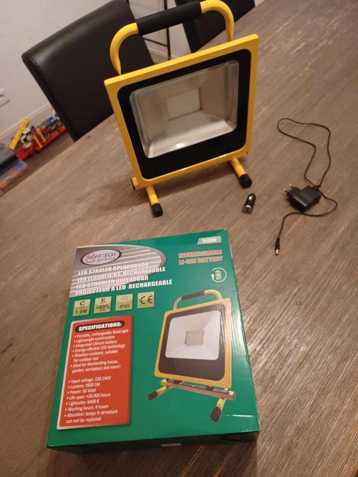 2x Hofftech led bouwlamp 50w (nieuw), Doe-het-zelf en Verbouw, Bouwverlichting, Ophalen of Verzenden