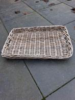Rieten mand/ dienblad 67 cm x 45 cm, Ophalen, Rechthoekig, Overige materialen