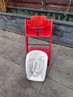 Stokke Tripp Trapp stoel, met newbornset + babyset + kussens, Ophalen, Gebruikt, Meegroeistoel, Stoelverkleiner