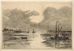 C. N. Storm van s'Gravensande "Zeilbootjes in Haventje" SAIL, Ophalen