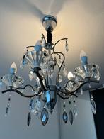 Elegante kroonluchter met kristallen details, Huis en Inrichting, Lampen | Kroonluchters, Ophalen, Zo goed als nieuw, Metaal