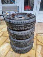 Volledige set zomerbanden stalen velg Renaultclio 185/65/R15, Auto-onderdelen, Banden en Velgen, Band(en), 15 inch, Gebruikt, Personenwagen