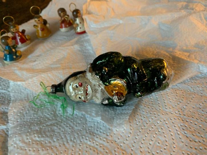 #kerst Antieke Clown Kerstbal, Diversen, Kerst, Gebruikt, Ophalen of Verzenden