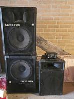 LEM LX120 PA Luidsprekers – Krachtige live/DJ speakerset, Ophalen, Zo goed als nieuw