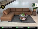 GRATIS LEVERING Hoekbank Cognac 290x210 GEREINIGD, Huis en Inrichting, Banken | Bankstellen, 250 tot 300 cm, Stof, Hoekbank, Ophalen of Verzenden