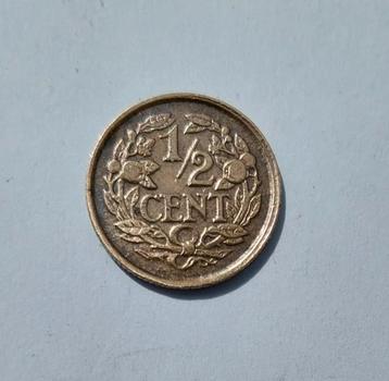 ½ cent uit 1922, Konin"g"rijk der Nederlanden beschikbaar voor biedingen