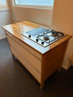 Compact Keukenblok met Kookplaat, Huis en Inrichting, Keuken | Keukenelementen, Ophalen, Gebruikt, 100 tot 150 cm, Wit